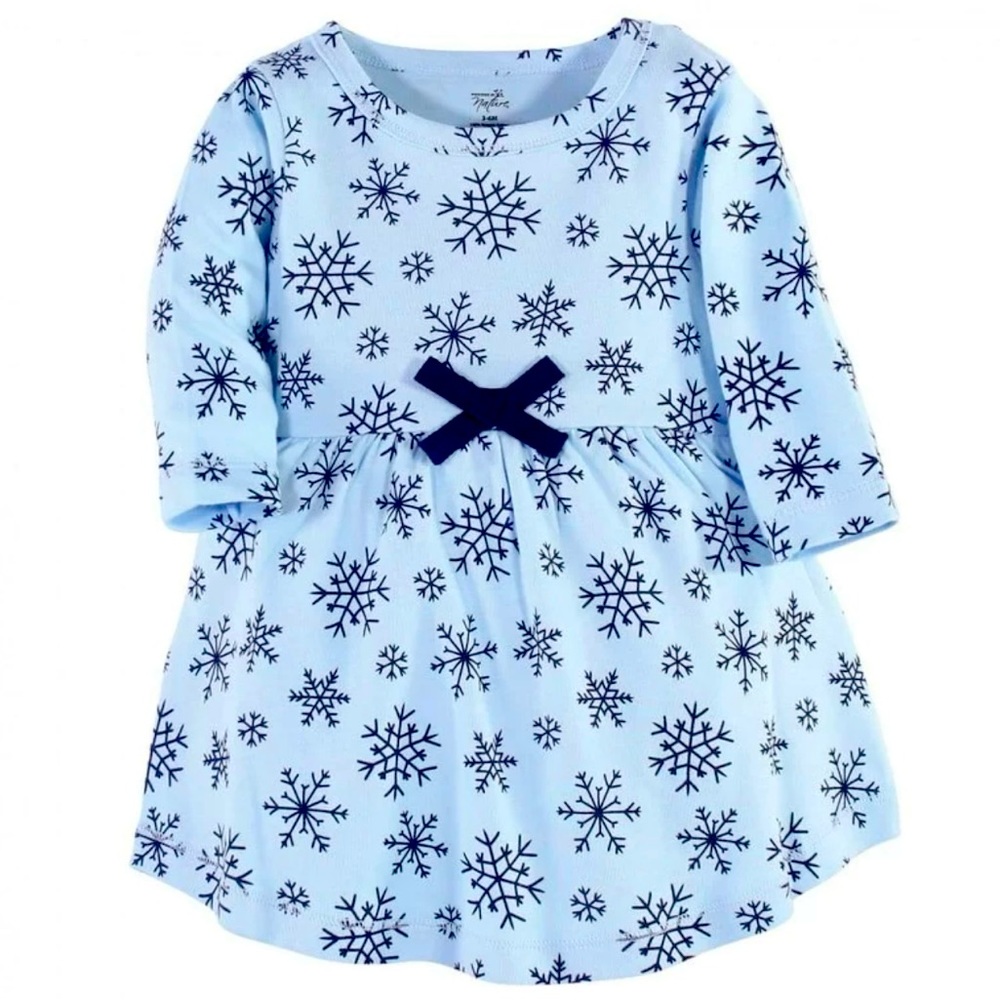 Touched by Nature Organic Cotton Long-Sleeve Dresses Size 3t